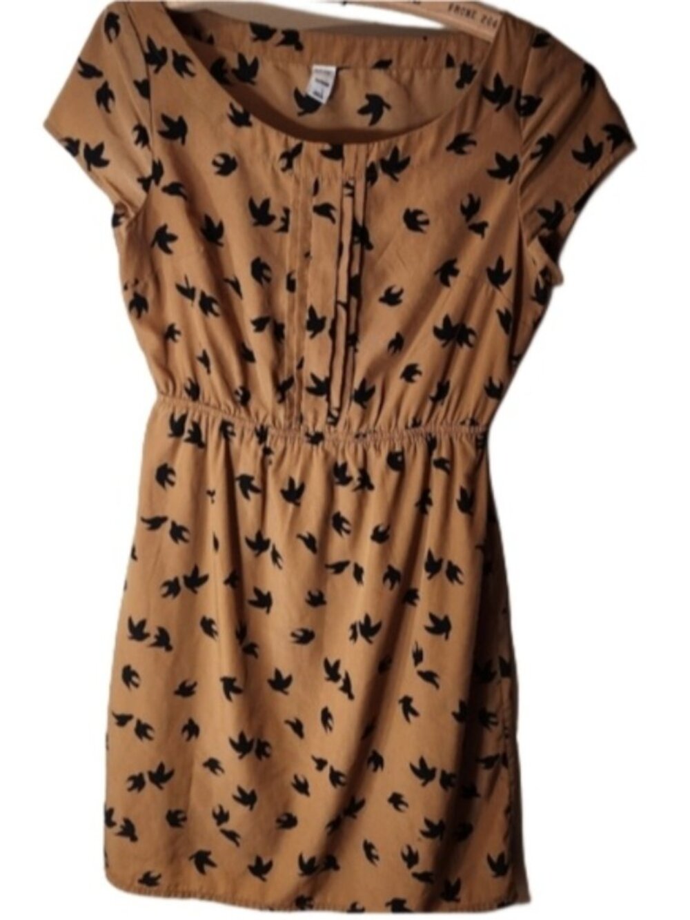 Xs oversized bird‎ dress with pleating